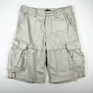 Polo Ralph Lauren Mens 32 Utility Military Cargo Shorts 12" Inseam Khaki‎ Tan